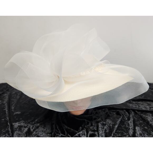 White/Cream Womens Couture Hat main image 8